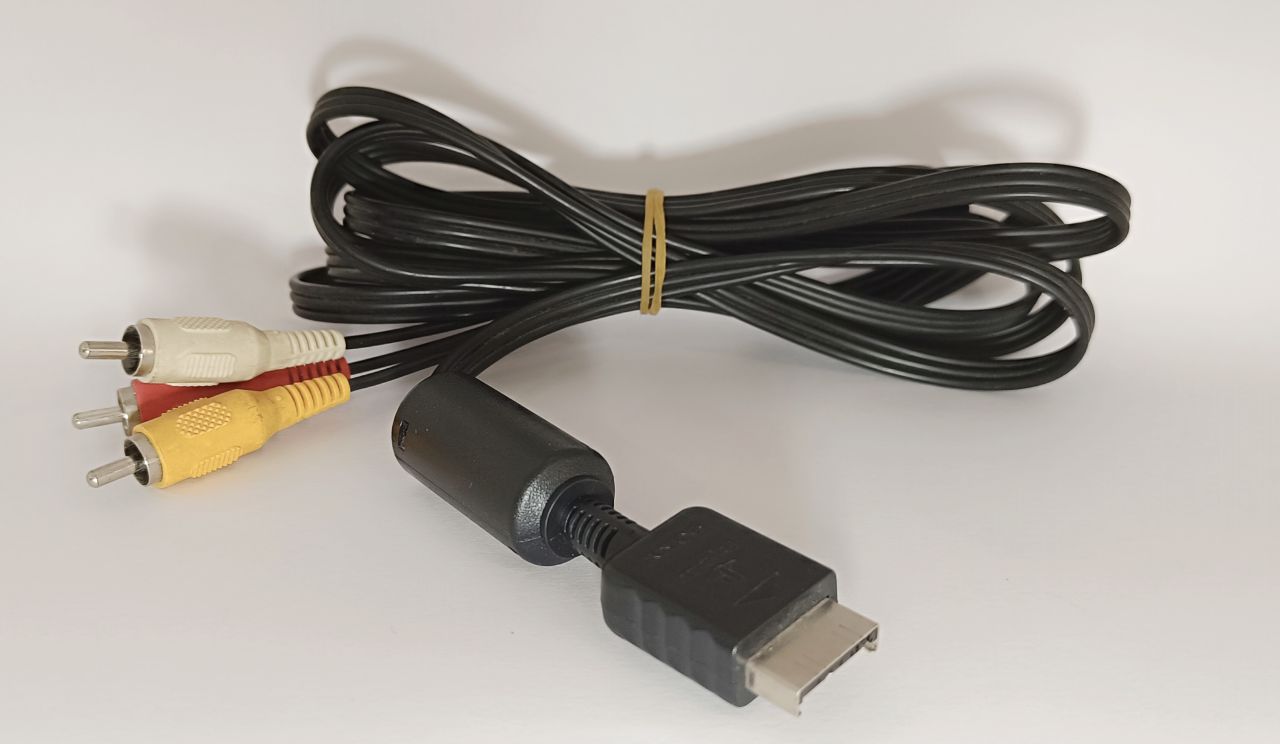 Eredeti Sony Ps 2 / Ps 3 / Ps 1 - AV Kábel (RCA)