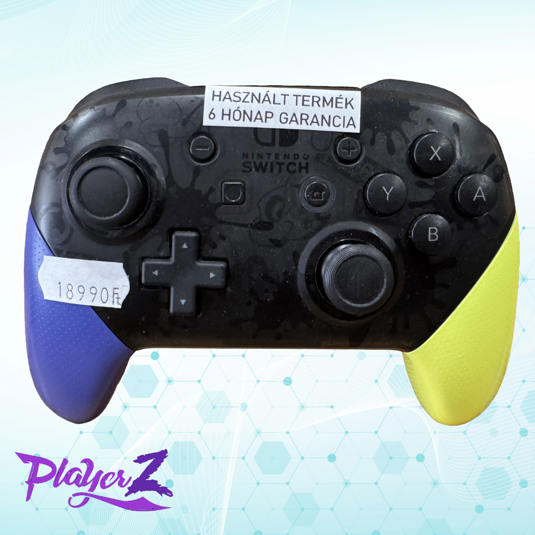 Nintendo Switch Pro Controller Splatoon 3 kiadás (Switch) Nintendo Switch Pro Controller Splatoon 3 kiadás (Switch)