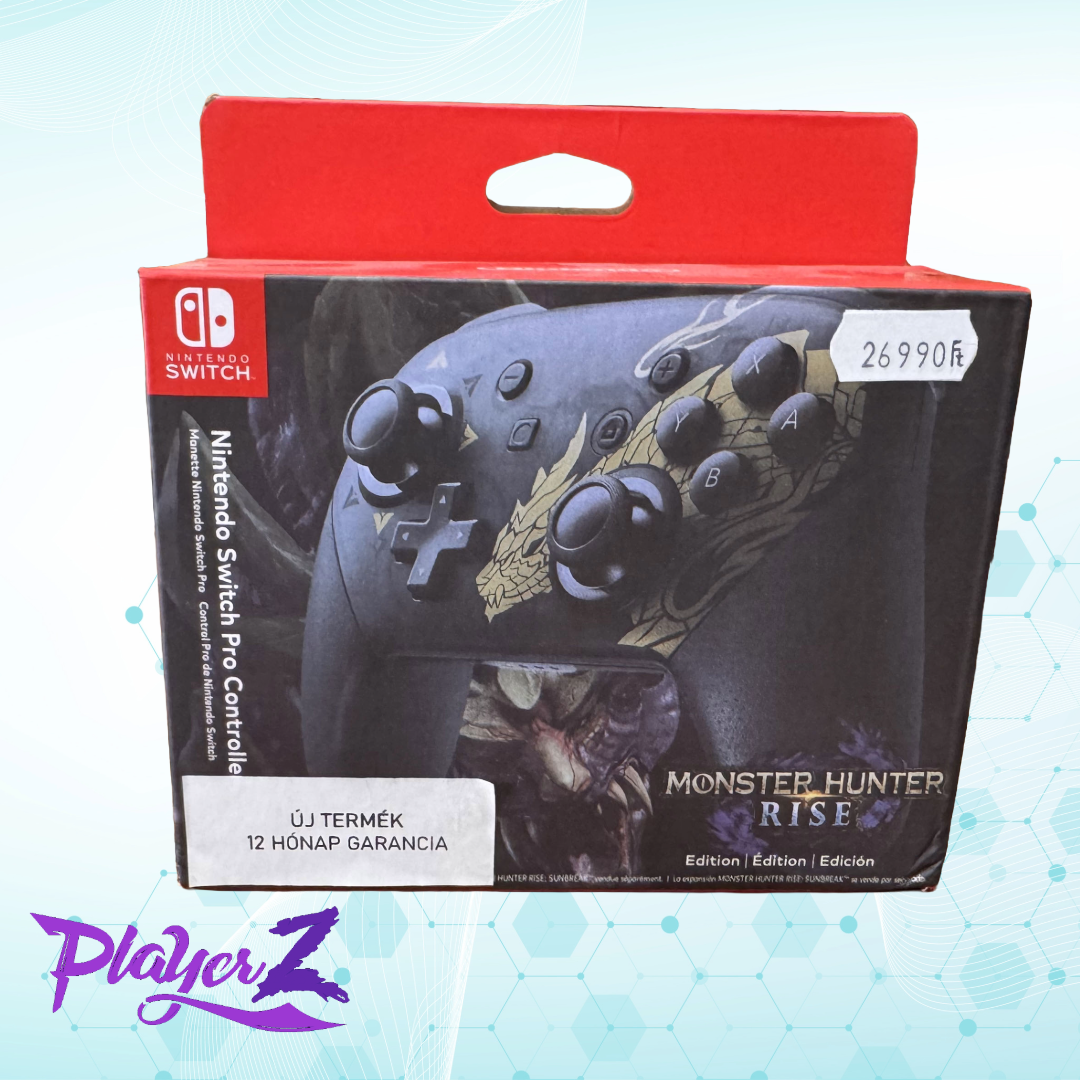 Nintendo Switch Pro Controller – Monster Hunter Rise Special Edition (Új) Nintendo Switch Pro Controller – Monster Hunter Rise Special Edition (Új)